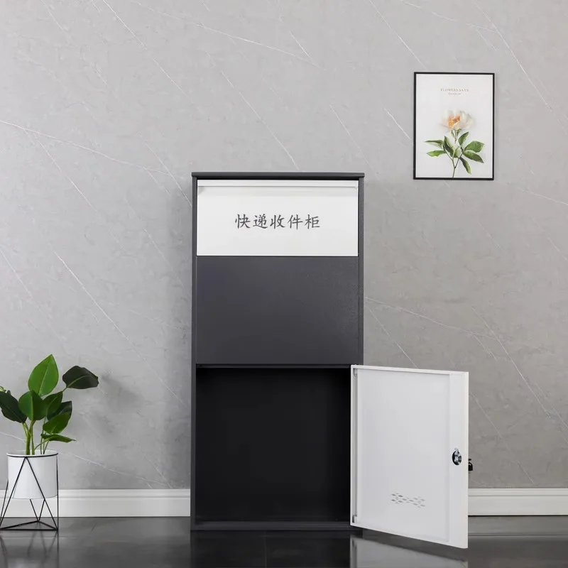 Steel household express cabinet, non-contact smart package inbox, outdoor high-end private anti-theft password delivery