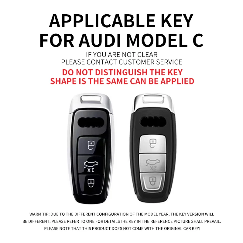 Fashion Car Remote Key Case Cover Bag For for Audi a6 a3 a7 c8 a8 D5  q7 q8 Q4 s6 s7 s8 RS E-tron GT key housing accessories