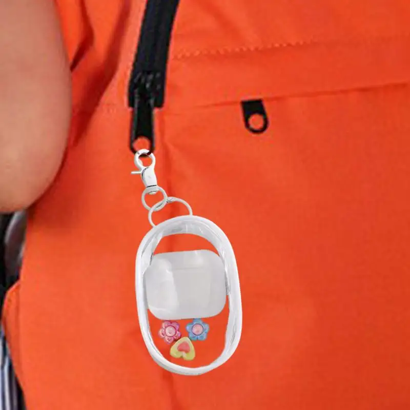 Monedero transparente de PVC para Navidad y día de los niños, billetera transparente, llavero, bolso para auriculares, monedero pequeño, grueso