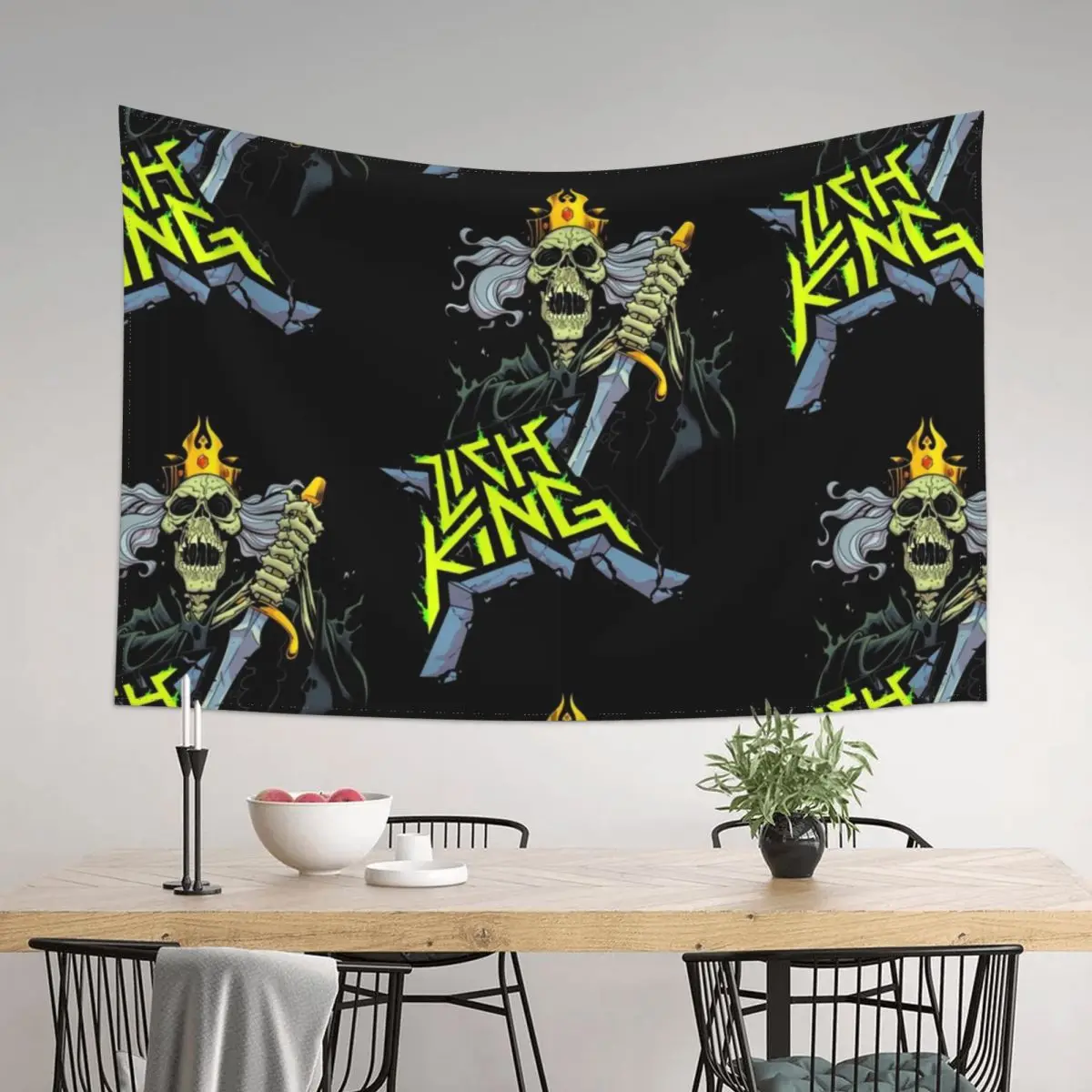 

Lich King : Conqueror Tapestry Room Decoration Accessories Bathroom Decor Home Decorating Tapestry
