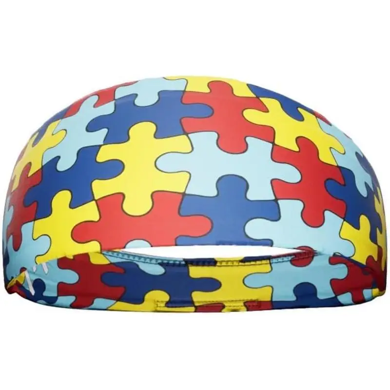 

Повязка на голову с принтом-пазлом «Аутизм: Сознание о проблемах» – влагопоглощающая спортивная повязка для бега, йоги, фитнеса, эластичная, нескользящая, поддерживающая.