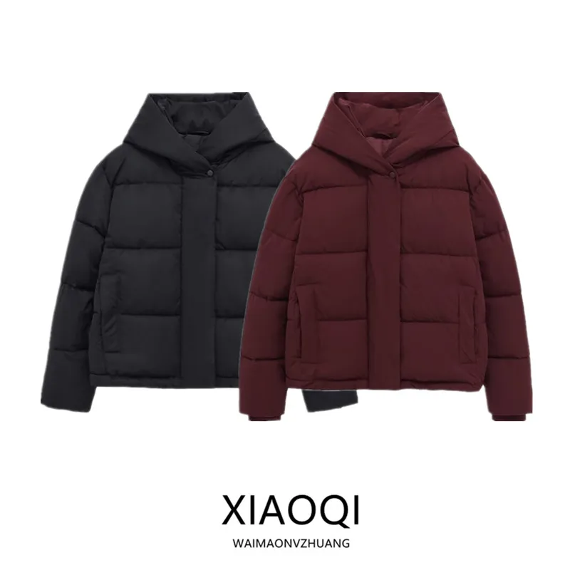 

Зима 2025 г., женская верхняя одежда с капюшоном Thi Jaet, ветрозащитное новое поступление, длинное пальто на молнии для поездок на работу