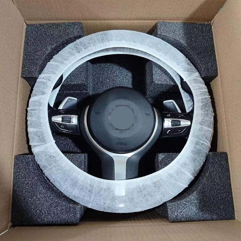 E90 E92 E60 Steering Wheel for bmw Factory Price Custom Black Perforated Leather M Sport Steering Wheel 2024 New Design