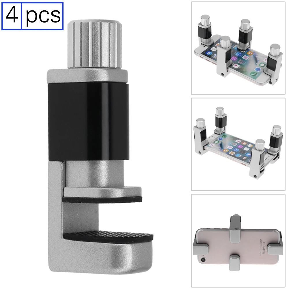 1-8pcs Metal Clamp Aluminum Alloy Mobile Phone Repair Clips LCD Display Screen Fastening Fixture Holder for All Smart Products