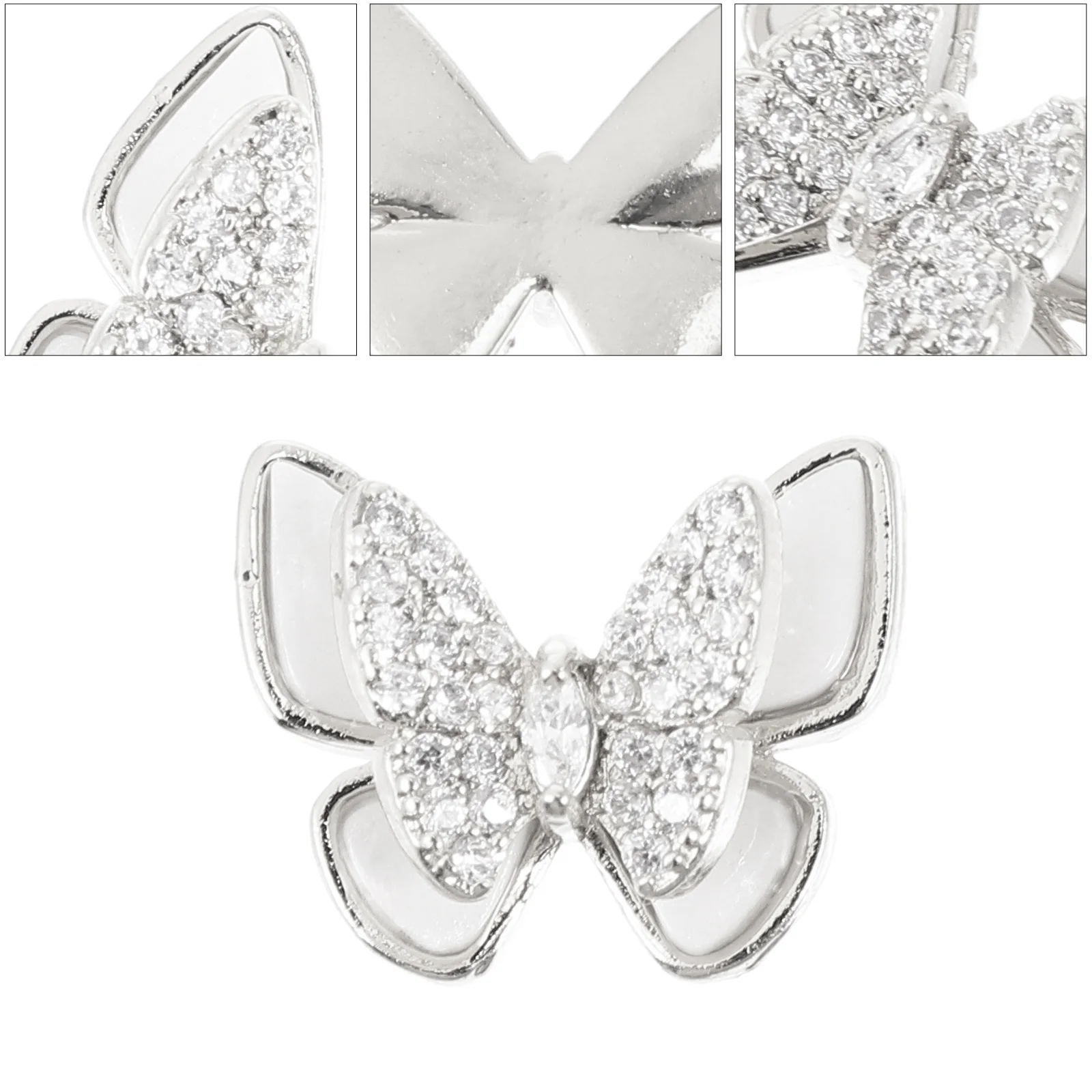 5 個のネイルアートラインストーンプレミアム DIY マニキュア装飾クリエイティブな爪のデザインのためのエレガントなスタッドチャームアクセサリー