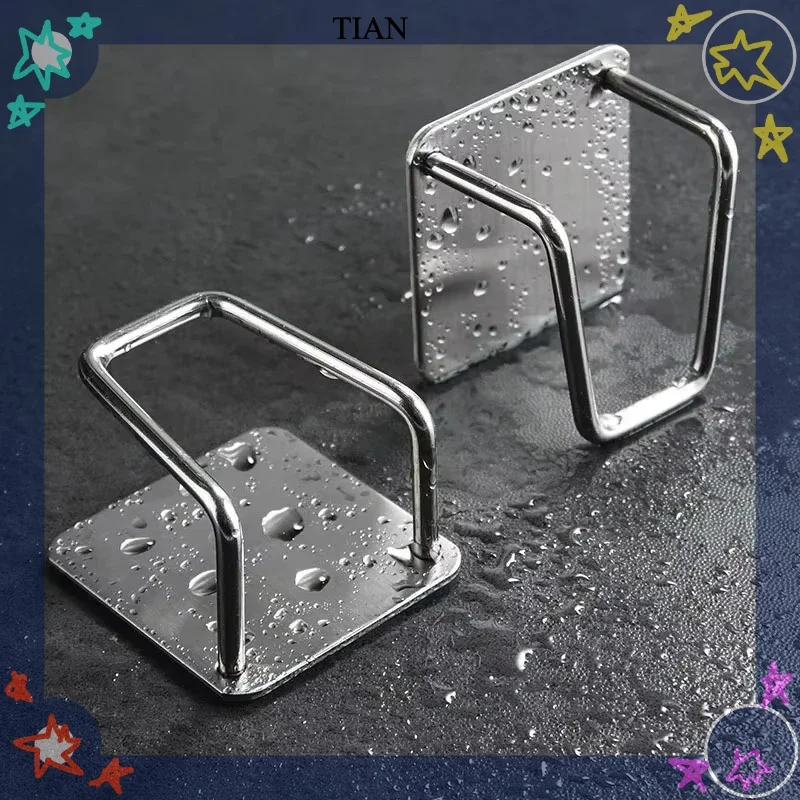 TIAN  Stainless Steel Sink Sponge Rack For Sponge Steel Wire Ball Draining Paste The Inner Wall Of The Sink Kitchen Supplies
