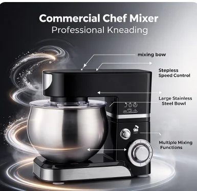 5L Stand Mixer – 3-in-1 Multifunctional Kitchen Machine with Dough Hook, Beater & Whisk,1000W Powerful Motor for Baking/Cooking