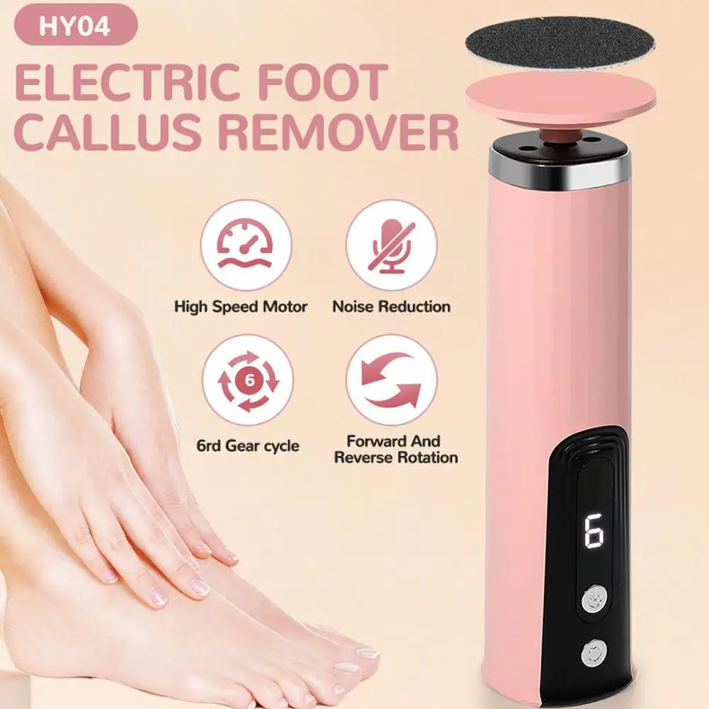Dispositivo per la rimozione del callo della lima per piedi elettrico per piedi, levigatrice professionale per levigatrice per piedi per strumento per pedicure con tallone screpolato per pelle morta