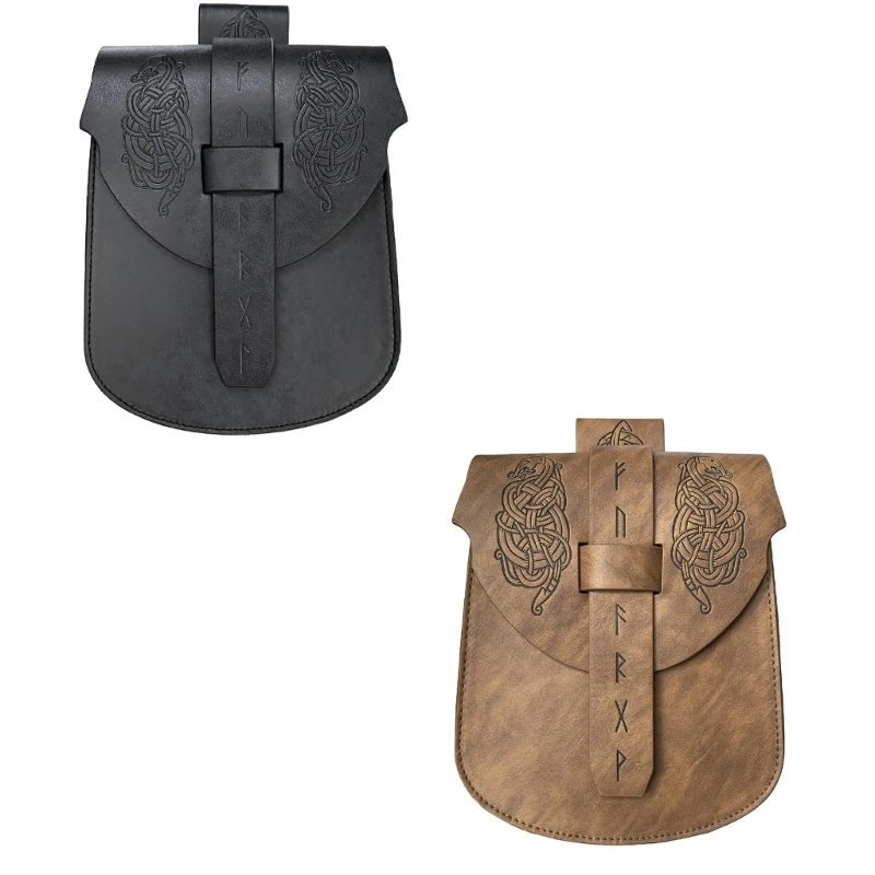 

Medieval Waist Coin Pouches Leather Phone Bag For Men Women Halloween Cosplay