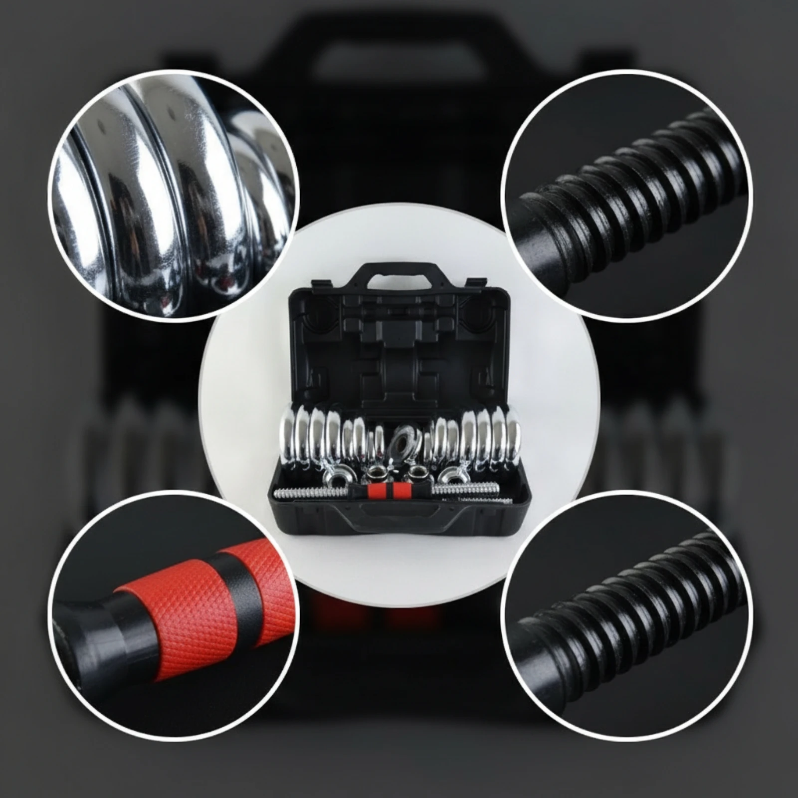 Dumbbell Dumbbell Set with Storage Case Portable Dumbbell Set with Case Adjustable Dumbbells Compact Exercise Equipment Fitness - Aliexpress Deal