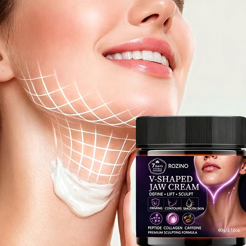 60g of the New Korean-Style V-Shaped Moisturizing and Lifting Jawline Cream, Which Can Be Used as Face Cream, Neck Cream, and Body Care Product, Smoothing the Skin, Defining Contours, and Making the Skin Look Smoother and More Elastic, Absorbing Quickly from the Inside Out |   Moisturizing, Deeply Hydrating, Reduces Dryness on the Face and Neck, Suitable for Both Men and Women.