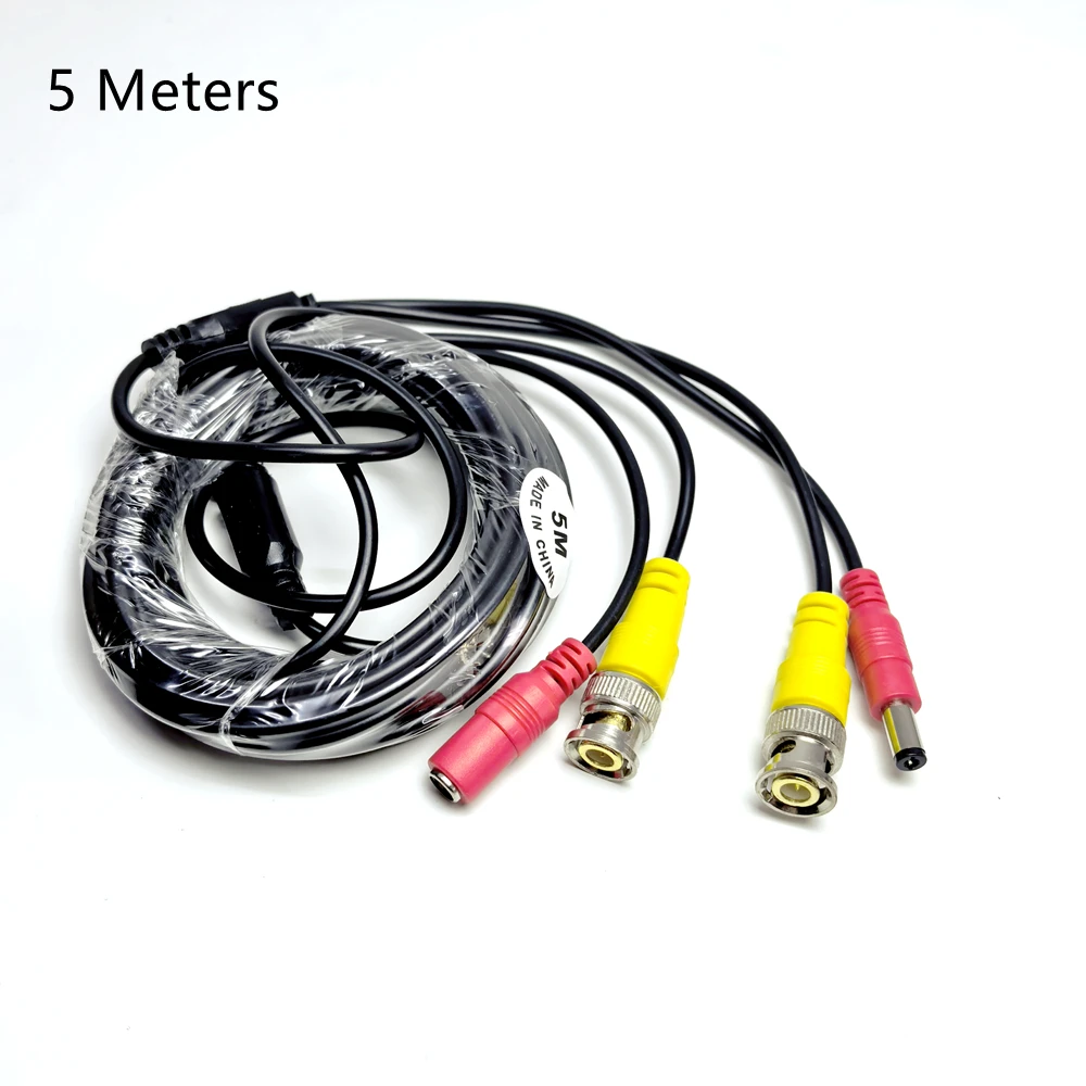 AHD كاميرا تلفزيونات الدوائر المغلقة BNC كابل الطاقة فيديو 2 IN1 BNC أسلاك 5M/10M/20M/30M لنظام الكاميرات التناظرية 2MP 5MP 8MP AHD TVI CVI CVBS