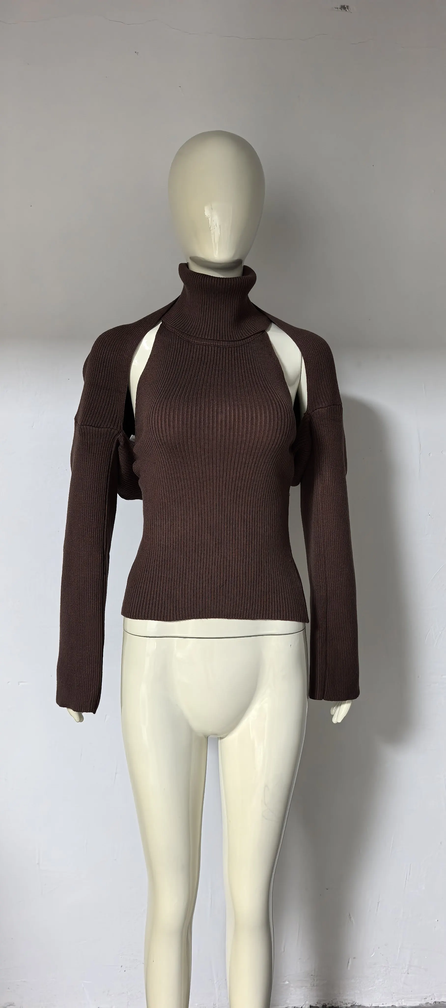 Brown Vest and Shawl