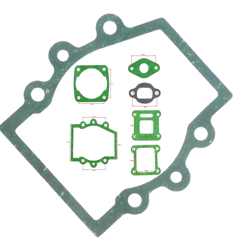 1Set Green Motorcycle Engine Gasket Set Kit Parts For 2 Stroke 47cc 49cc MiniMoto Mini Dirt Pocket ATV Quad Moto Bike Motorbike