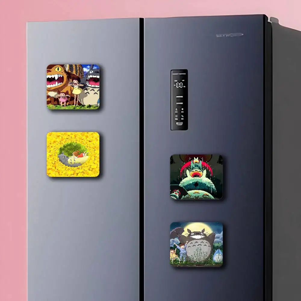 أنيمي M-My Neighbor Totoro صورة شخصية مغناطيس الثلاجة جولة المغناطيسي الثلاجة الديكور الهدايا التذكارية المفضلة