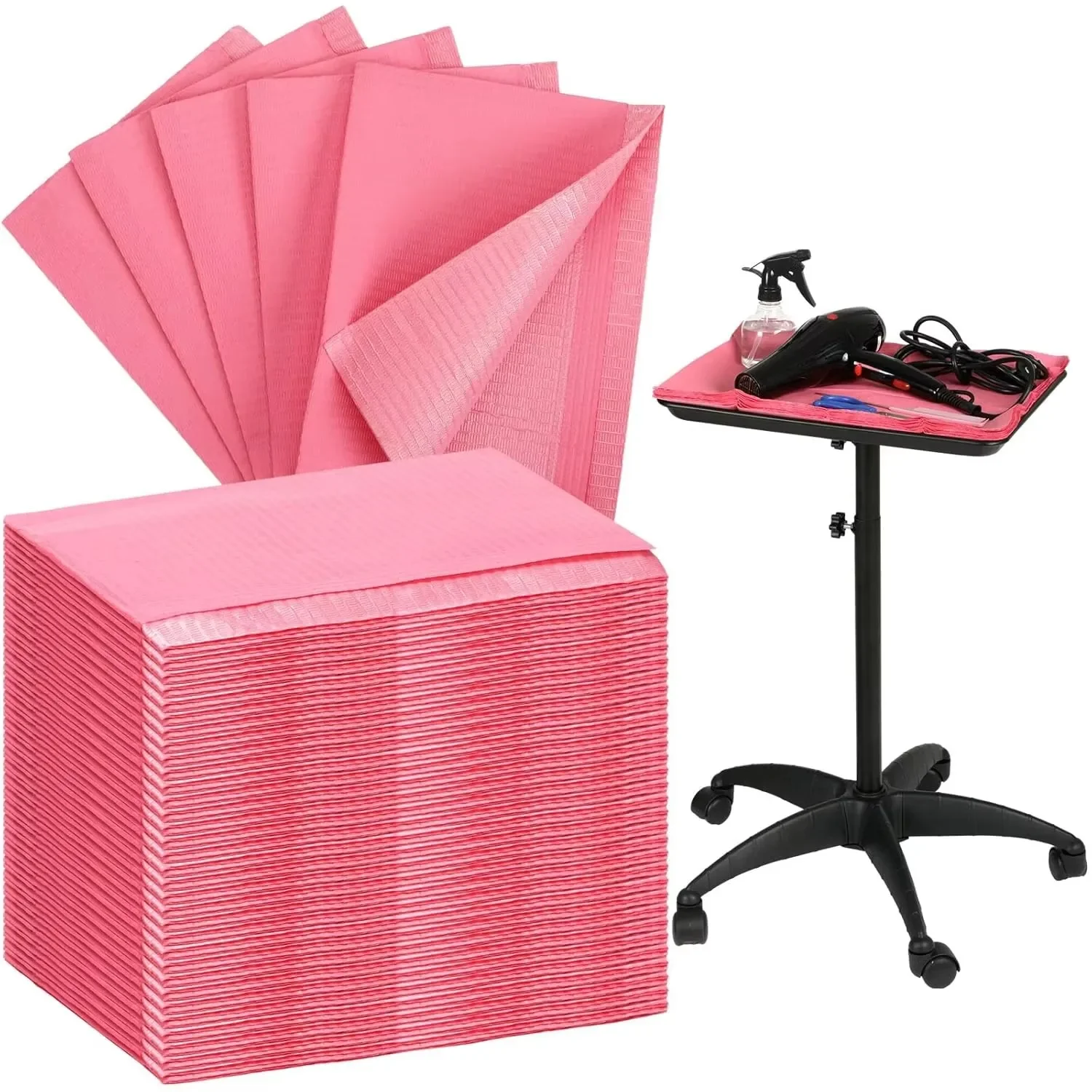 250/125/50/25/10pcs Disposable Pink Tattoo Clean Pad Wateproof Table Covers Medical Paper Dental Bibs Cloths Tattoo Accessories