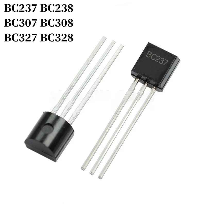 100 ~ 10000 pz BC237 BC238 BC307 BC308 BC327 BC328 DIP Transistor TO-92 PNP NPN Transistor amplificatore bipolare