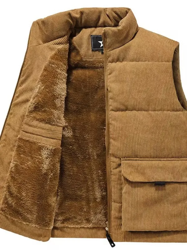 

Мужской рабочий жилет с воротником-стойкой, многофункциональный, свободного кроя, для молодежи, осенний сезон, без фирменного знака