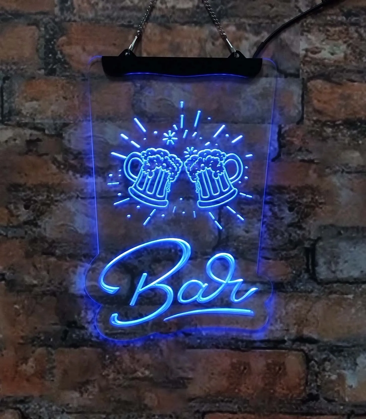 Beer bar, party cheer, neon sign, acrylic board, room decoration, interior wall art, yellow, red, 20*30, for store, men's cave