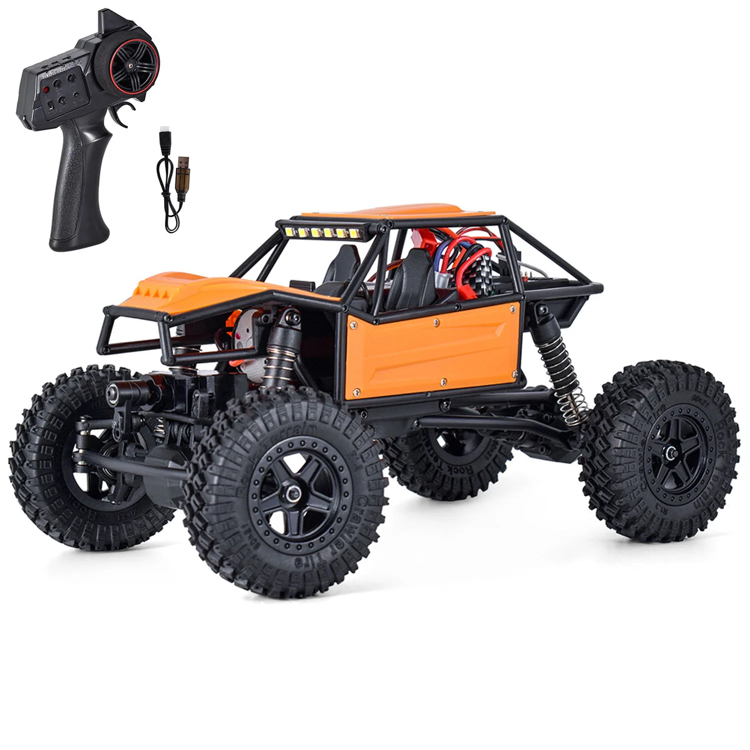 Nowy 1/18 4DW RC Rock Crawler Cars All Terrain UTV Remote Control Off Road Car Pipe Rack Vehicle 15KM/H Speed Model Toy for Boys