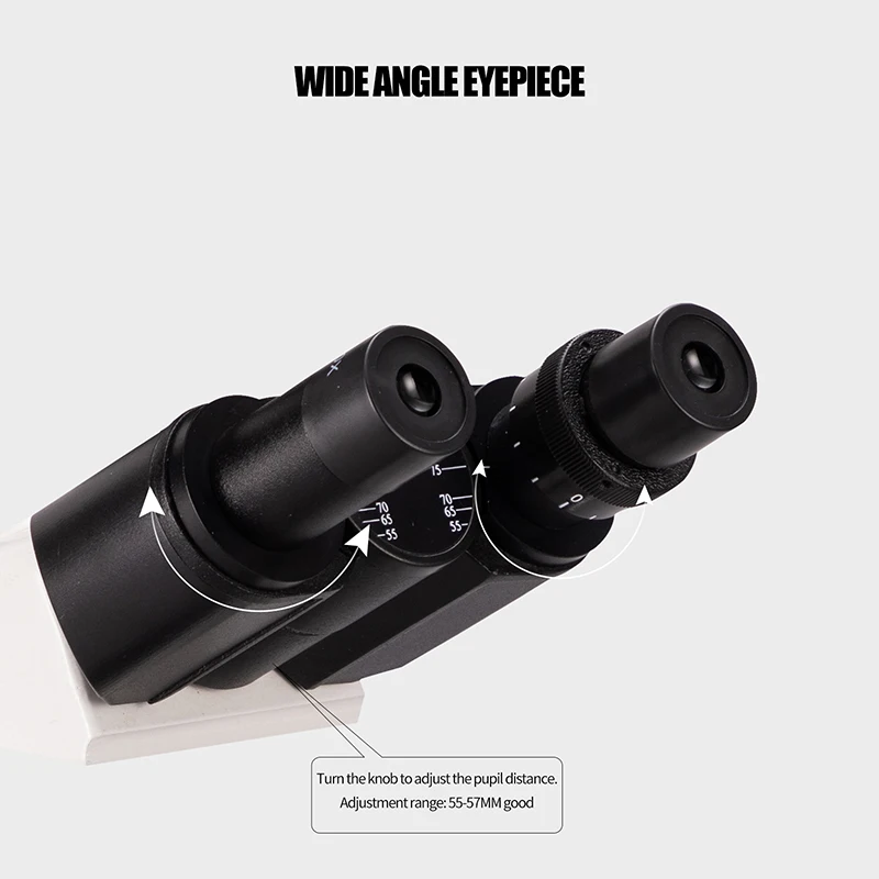 40-5000X three-eye biological outdoor education student laboratory microscope