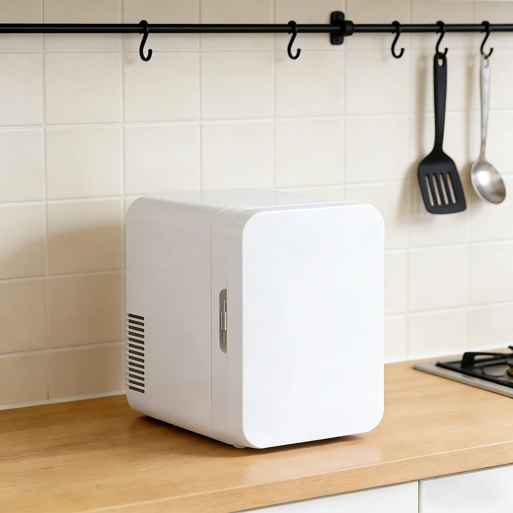 Household Portable Mini 8L Stainless Steel Semiconductor Refrigerator With Cooling & Heating For Car RV Hotel Use