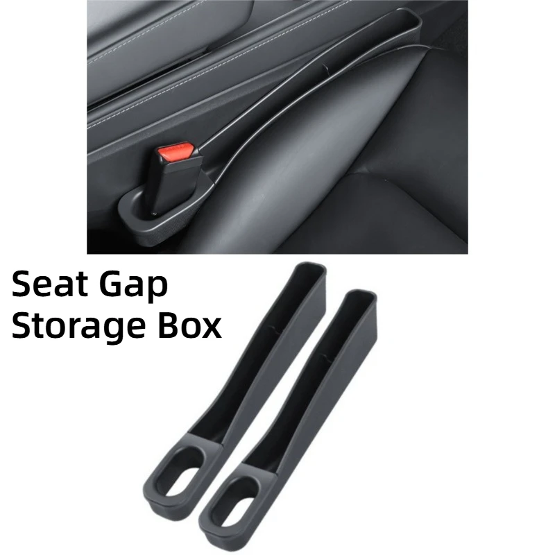 

For Tesla Model 3/Y/New Y Juniper/3 Highland Seat Gap Storage Box TPE Eco-Friendly Car Interior Organizer Modification Accessory