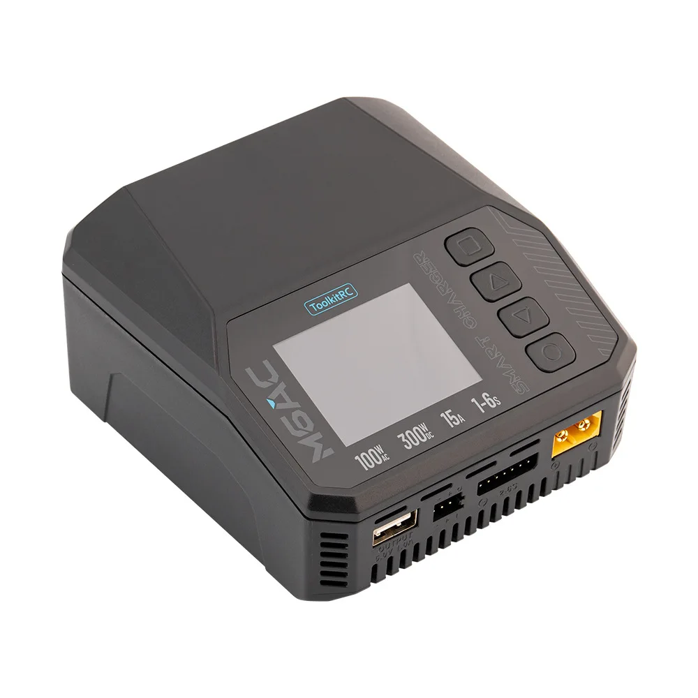 ToolkitRC M6AC 300W 1S-16S@15A multi-function intelligent balance charger drone model aircraft