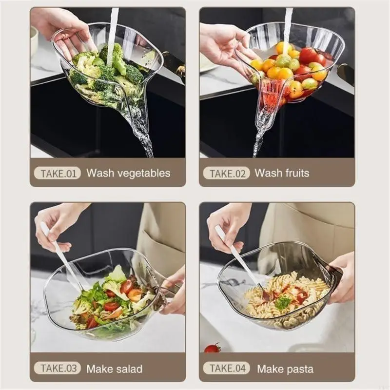 Multi-Functional Drain Basket Kitchen Sink Drain Basket Drainages Basket for Cleaning and Drying Various Vegetables X3UC