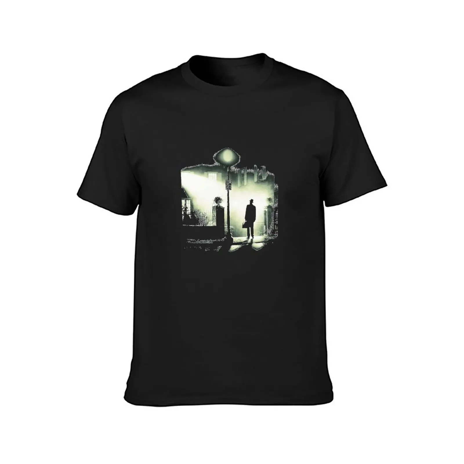 The Exorcist Arrival Scene Classic T-Shirt blacks anime anime clothes plain t shirts men