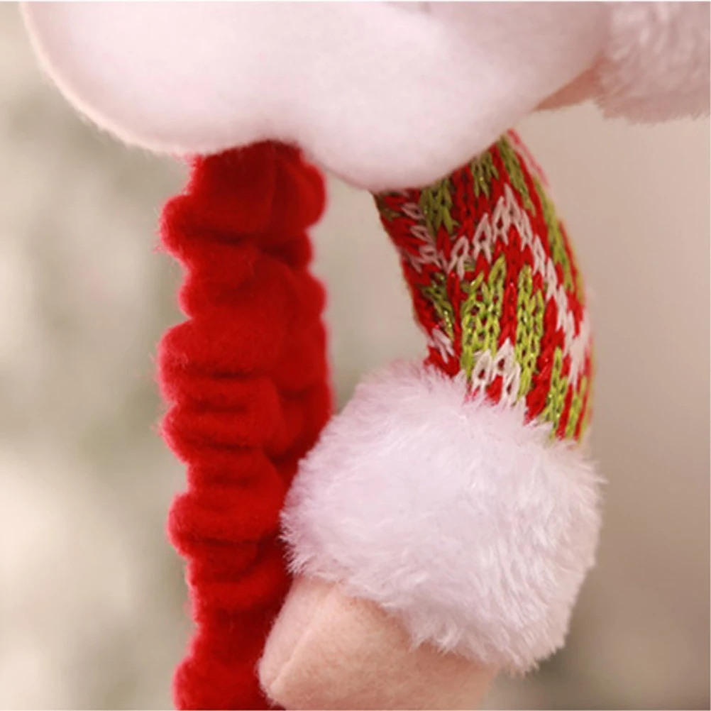 25-35Inch Computer Screen Cover Monitor Protector Christmas Decoration Cartoon Santa Claus Sleeve Red Durable Cloth Desktop - Image 6