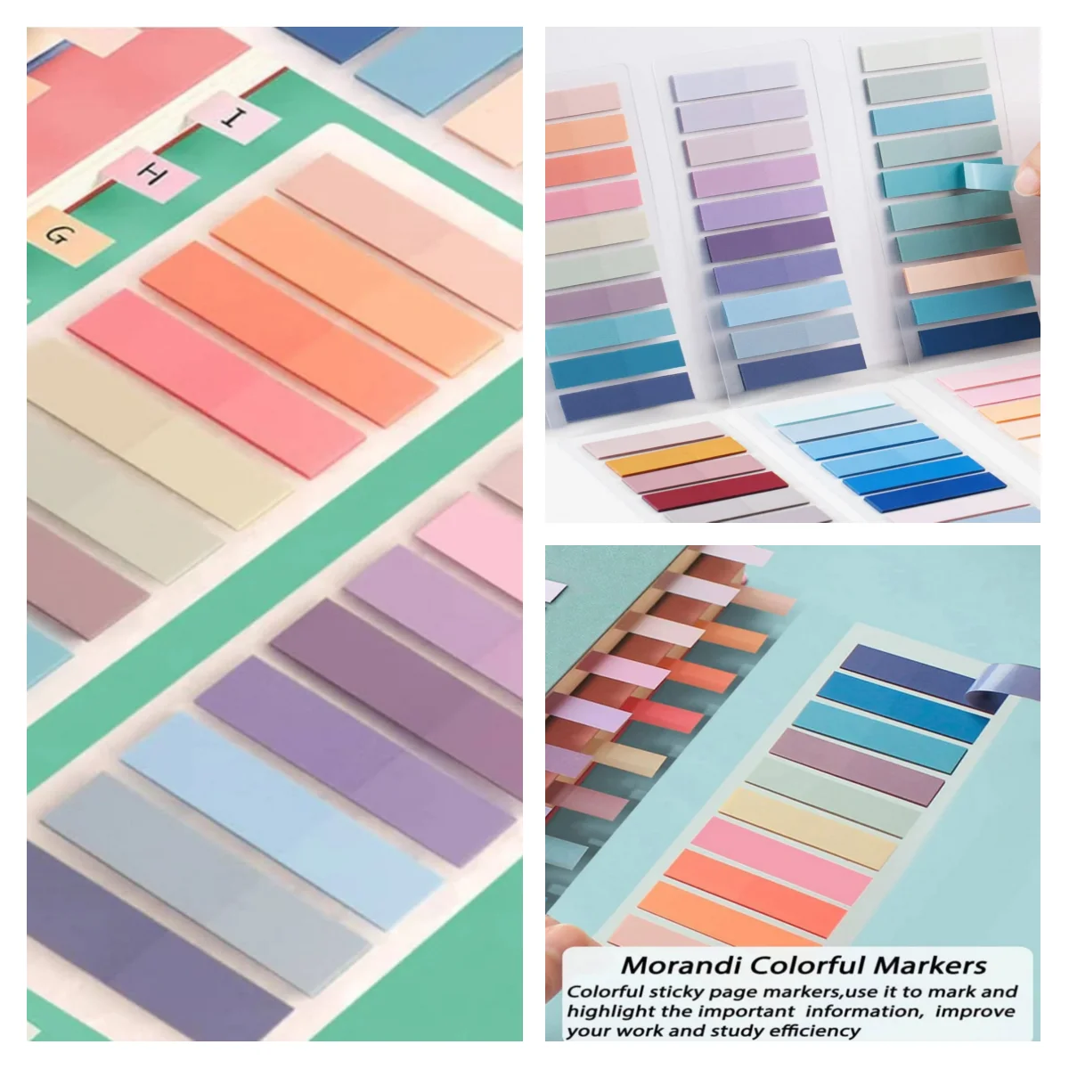 Handwritten Small Notes Key Marker PET  Notes Candy Color N-time  Multi-color Index Stickers