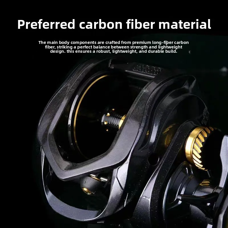 Special Water Drop Wheel Large Capacity Line Cup Metal Luya Wheel Carbon Fiber Main Body Fishing Gear