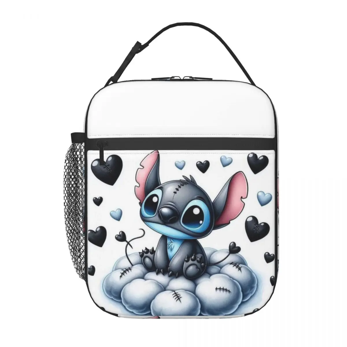 Custom SLilo And Stitch Cartoon Lunch Bag Cooler Thermal Insulated Lunch Box for Children School Food Portable Tote Bags