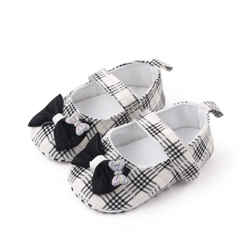 2022 Baby Shoes New Spring Autumn Toddler Girls Cotton Crib Shoes Cute Bowknot Infant Soft Bottom First Walkers 0-18M