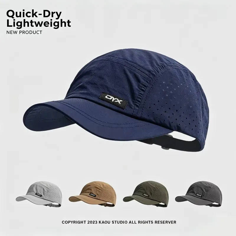Quick Dry Baseball Cap Breathable Mesh Lightweight Adjustable Sun Hat for Men Women Outdoor Sports
