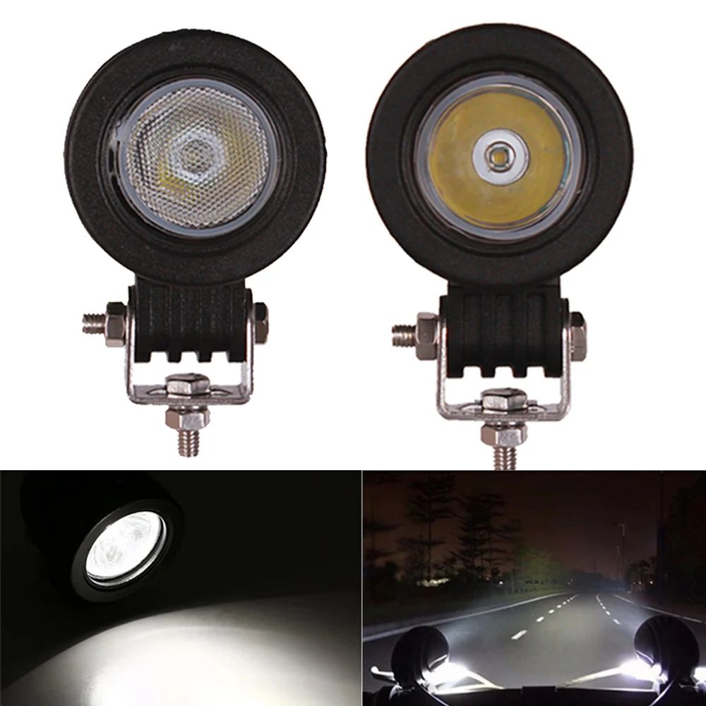 Bike Fog Lamp Led Motorcycle Fog Lights 10W Spotlights Mini 2Inch Work Light LED Motor Headlight 24V 12V for Car 4X4 Off Road