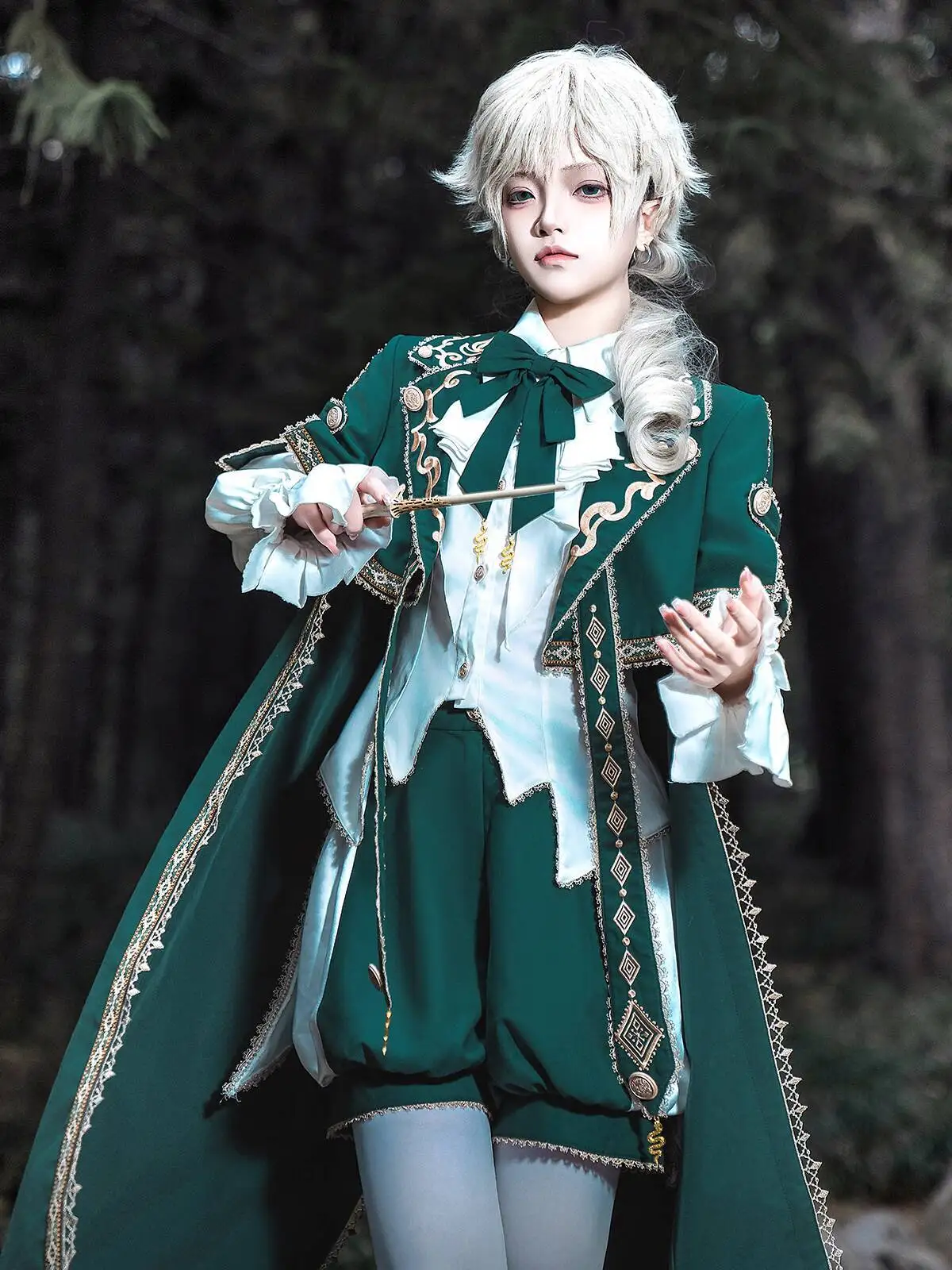 

Original new prince outfit lolita Cape shirt shorts set, military-style cosplay retro cool palace prince costume set