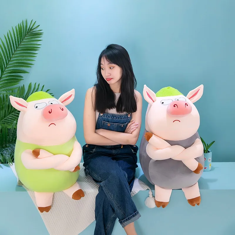 Jouet en peluche Kawaii, cochon câlin, poupée douce, Couple de porcs, Animal rempli, cadeau d'anniversaire pour enfants, grand oreiller mignon, décor pour enfants
