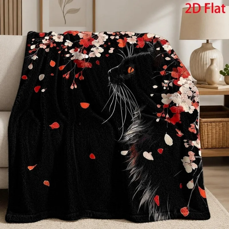 Flannel Throw Blanket Cute Dachshund Dog Colorful Clothes Paw Heart Print Warm Cozy Pet Lover Bed Throw Blanket