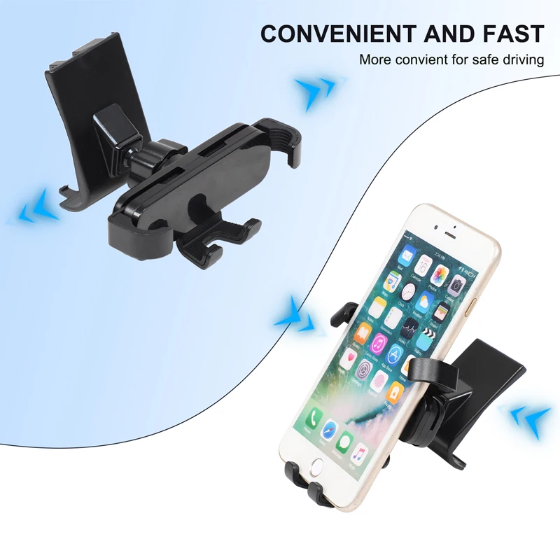 For Toyota RAV4 2013-2019 ABS Black Car Central Console Mobile Phone Holder GPS Navigation Bracket Trim Interior Car Accessories 5