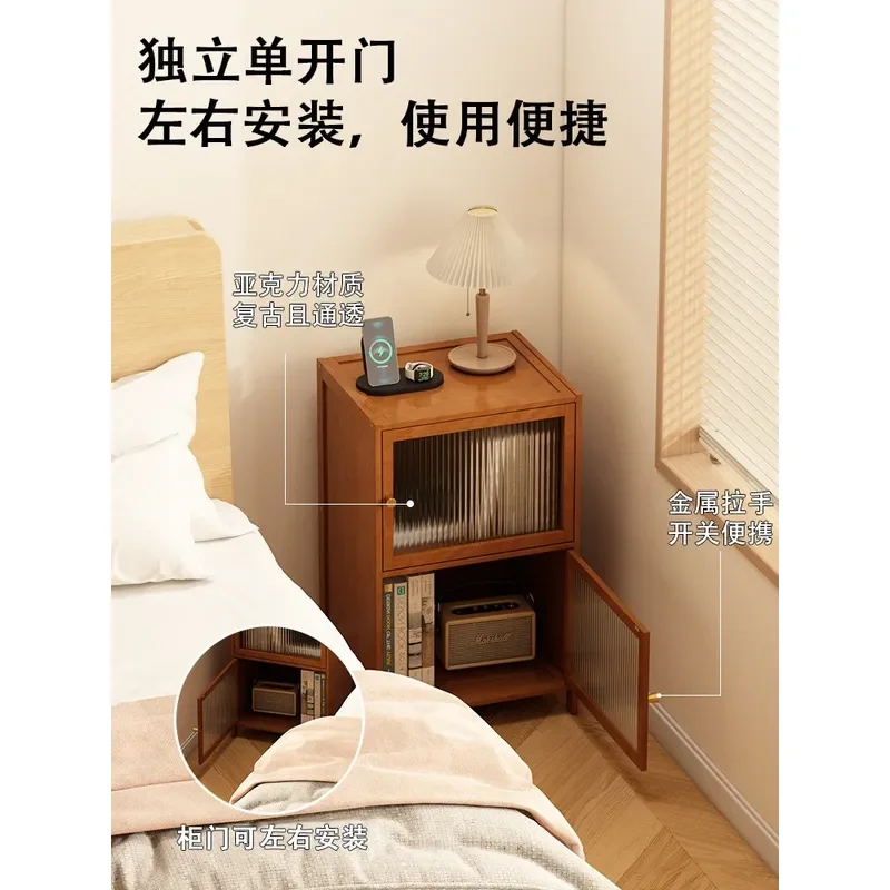 Household Lockers Crevice Storage Cabinets Bedroom Bedside Tables Thickened Side Cabinets Living Room Snacks Side Small