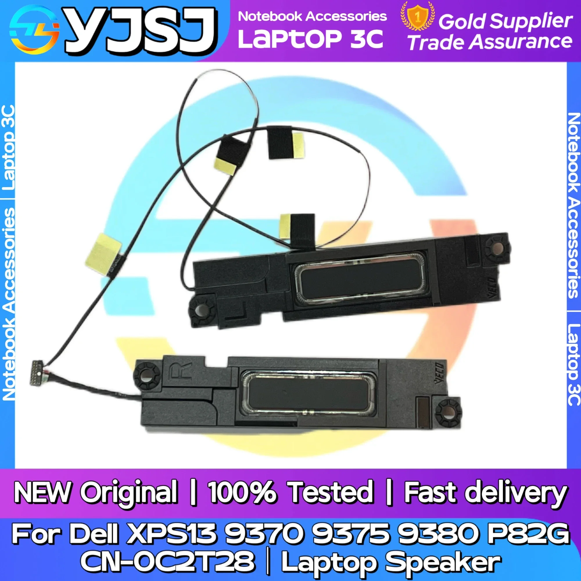 New GENUINE Original Laptop Speaker For DELL XPS 13 9370 9380 XPS13 7390 9305 built-in speaker horn audio PK23000VL00 0C2T28