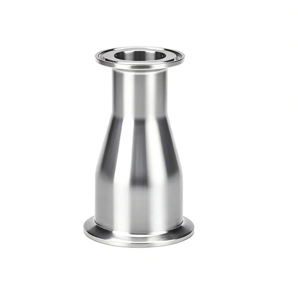 Sanitary Tri Clamp Reducer Fitting 316L Stainless Steel Concentric Pipe Union For Yonge Fluid Management Systems