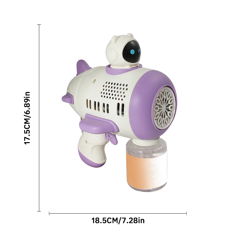 전기 자동 비누 거품 총, 우주 비행사 거품 기계, 어린이 야외 장난감, 어린이날 선물, 12 홀