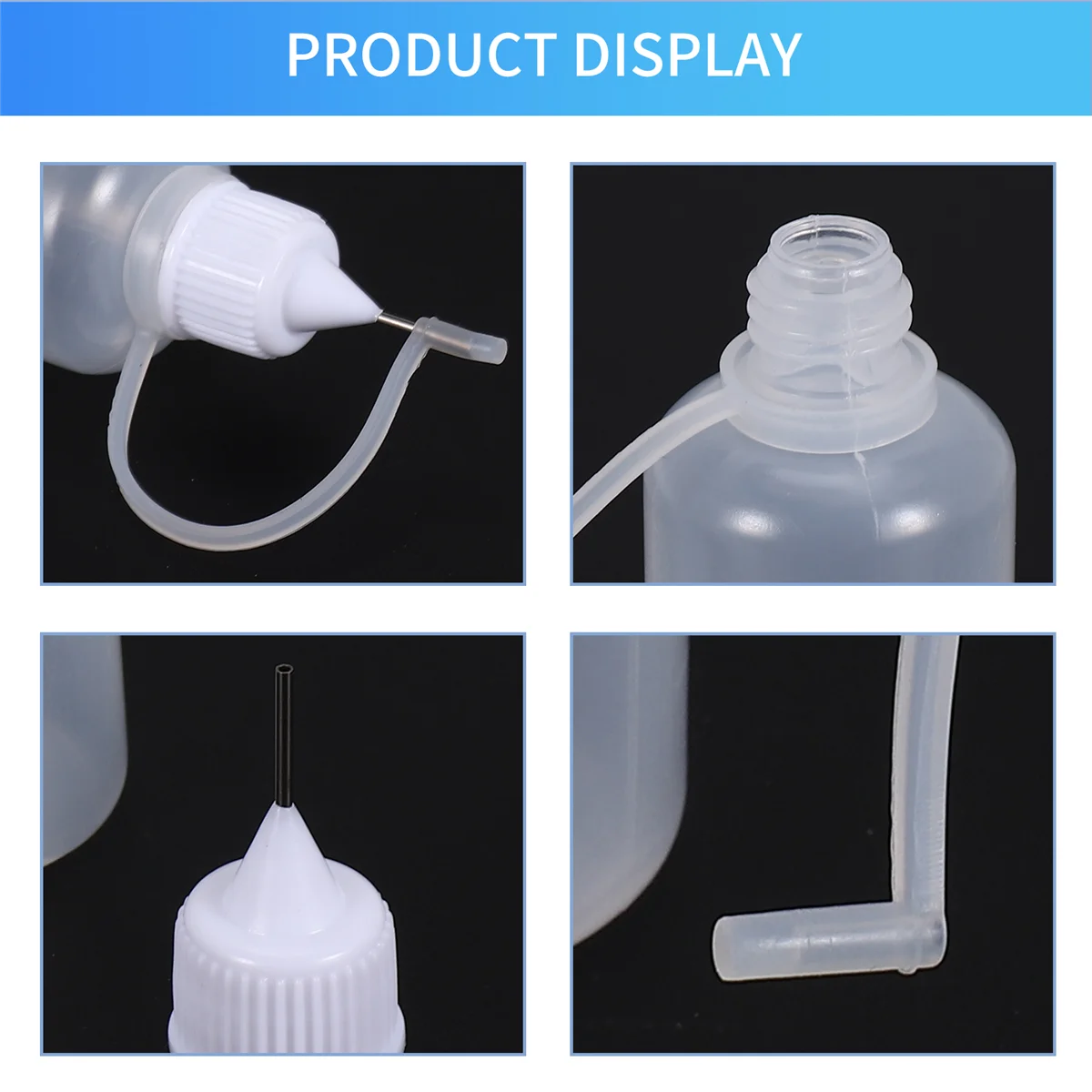 

Better Quality 10Pcs 30Ml Plastic Squeezable Tip Applicator Bottle Refillable Dropper Bottles with Needle Tip Caps for Glue DIY