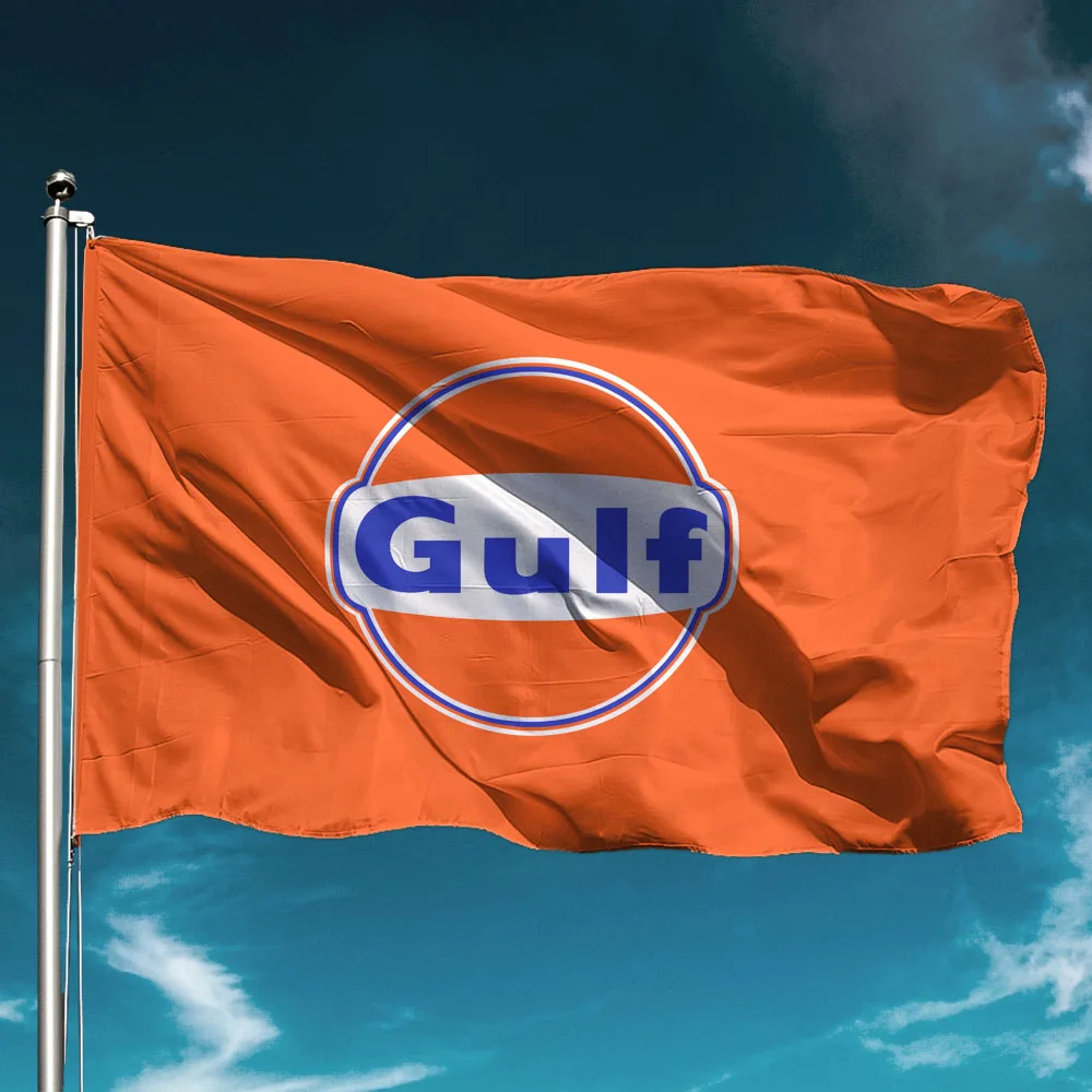 

Gulf Flag Waterproof Hold Banner Flying Polyester Outdoors Decor Garden Decoration Wall Backdrop Cheer