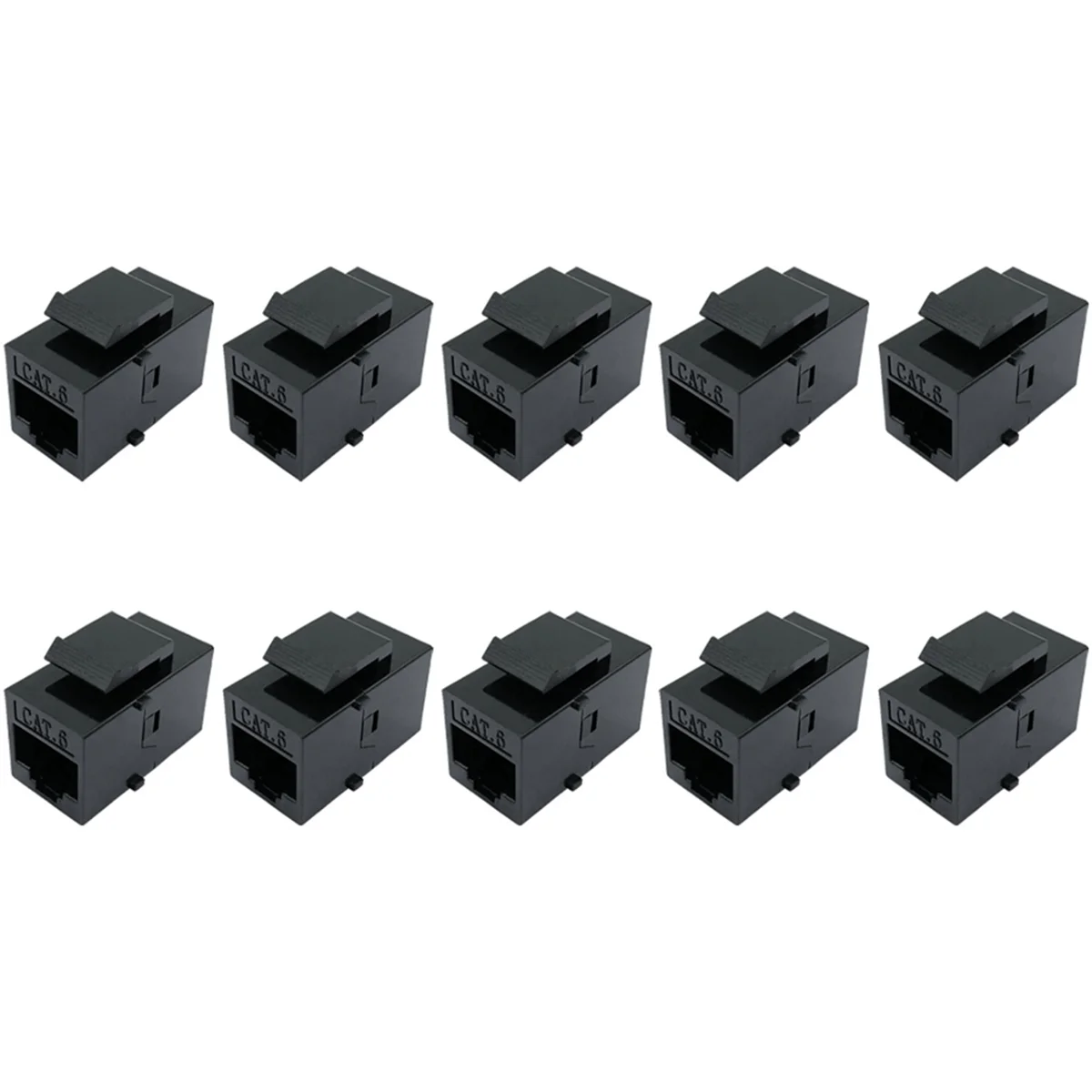 

RJ45 Cat6 Coupler UTP Inline Coupler Female to Female Cat6 Jack Cat6 Connector 10Pcs