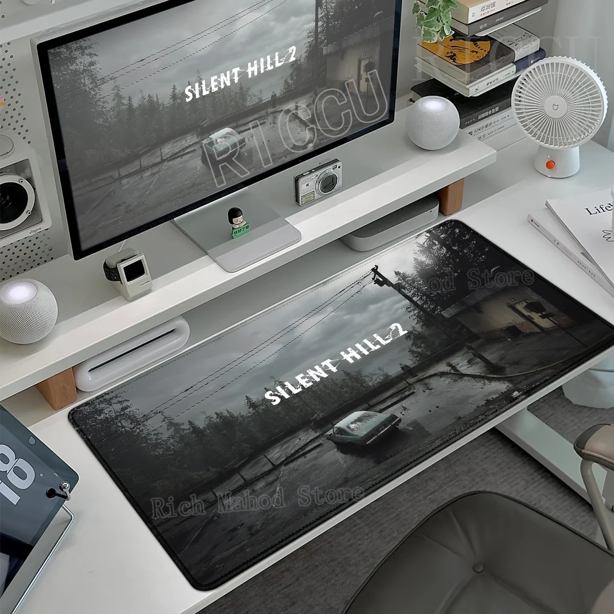 

Mechanical Keyboard Large Mousepad Silent Hill Mouse Pad E-Sports Mat Gaming PC Gamer Desk Mat XXL Tablemat desk accessories Rug