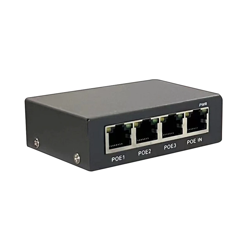 4 port Gigabit penuh Poe Extender/Repeater 100/1000M jaringan Switch Extender untuk Poe Switch NVR kamera IP AP